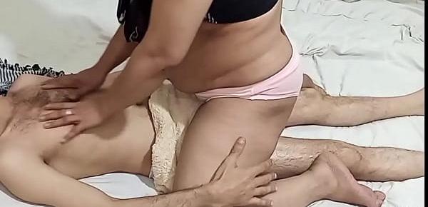 Treatment of body with sexy massage by canadian erotic hot mom rubbing her beautiful big boobs and hot pussy over my body and shaking big ass on my cock homemade 2129 Porn pic